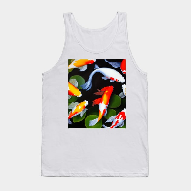 The Art of Koi Fish: A Visual Feast for Your Eyes 1 Tank Top by Painthat